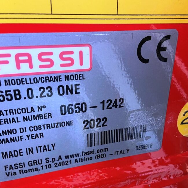 Gru – FASSI F65 B.0.23 ONE – 0650-1242 (7)