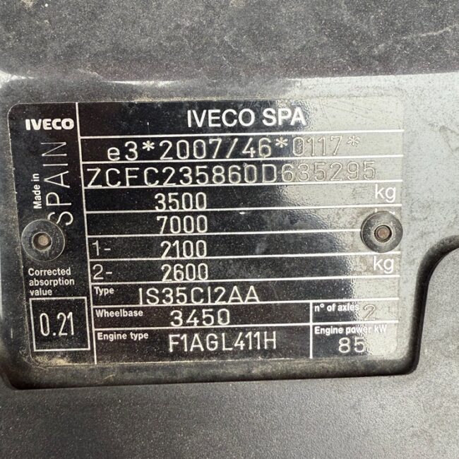 Autoc IVECO DAILY 35C12 – 634348 – Cass. Rib. Post (12)