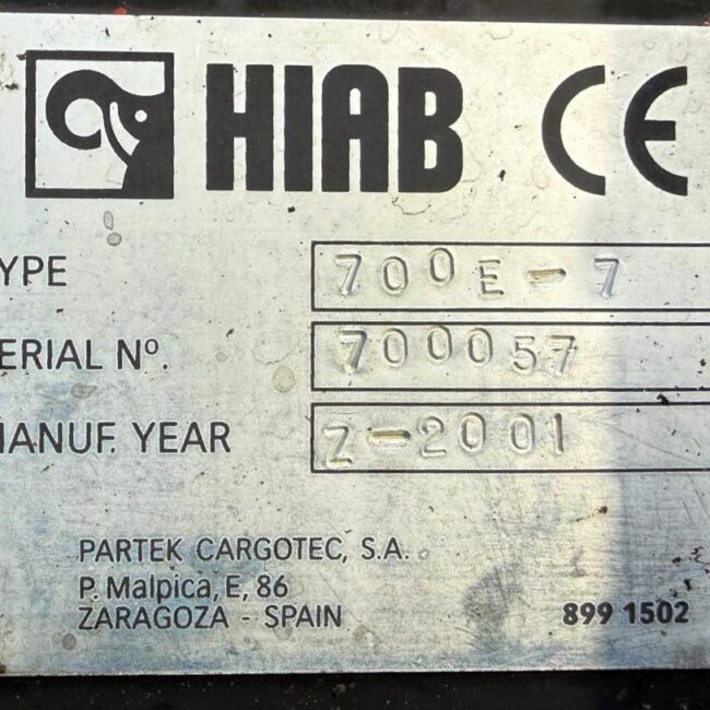 Autoc SCANIA CV R 164 G- 480 – DM 138 GM – HIAB 700 E-7 JIB 135 X-4 (41)